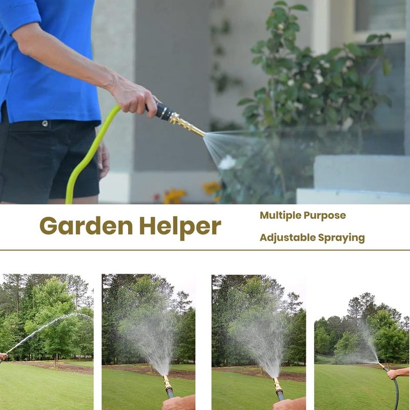 Ustope Garden Hose Nozzle, High Pressure Water Hose Nozzle Sprayer Head,fits 3/4” Garden Hose Thread,for Lawn & Garden,Washing Cars,Watering Garden,Cleaning,Showering Dogs&Pets（Brass） - Image 5